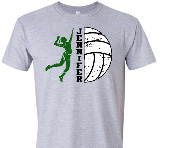 Player Split Volleyball Customizable Shirt