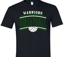 Load image into Gallery viewer, Classic Mascot Curved Volleyball Customizable Shirt
