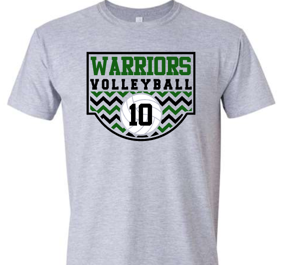 Chevron Volleyball Customizable Shirt