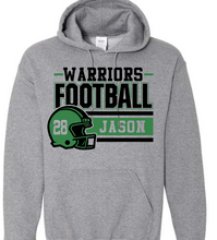 Load image into Gallery viewer, Holland Woods (or any SCHOOL) Football Customizable Shirt Helmet Name Number
