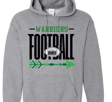 Load image into Gallery viewer, Holland Woods (or any SCHOOL) Football Customizable Shirt Bold With Arrow
