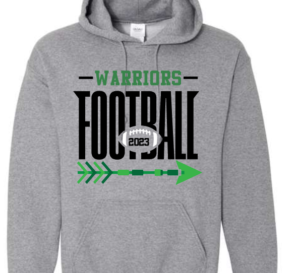 Holland Woods (or any SCHOOL) Football Customizable Shirt Bold With Arrow