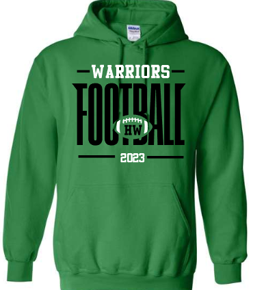 Holland Woods (or any SCHOOL) Football Customizable Shirt Bold Football