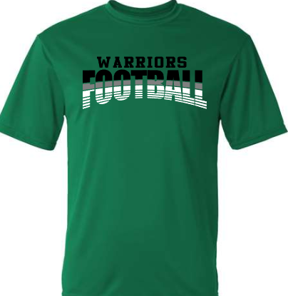 Holland Woods (or any SCHOOL) Football Customizable Shirt Warped Stripes