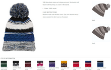 Load image into Gallery viewer, Pom Pom Team Beanie With Patch
