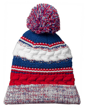 Load image into Gallery viewer, Pom Pom Team Beanie With Patch
