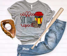 Load image into Gallery viewer, Coffee Softball Repeat
