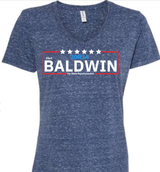 Elect Jorja Baldwin Red White & Blue Slogan