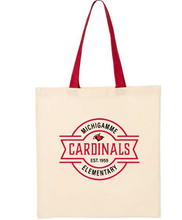 Load image into Gallery viewer, Michigamme Elementary Economical Tote with Contrast Color Handles
