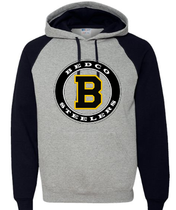 Bedco Steelers Color Blocked Raglan Hoodie