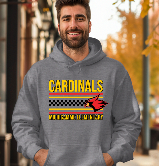 Michigamme Cardinals Checkered Stripes