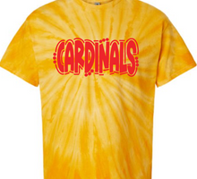 Load image into Gallery viewer, Michigamme Doodle Cardinals Tie Dye - TEE ONLY
