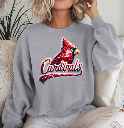 Michigamme Faux Sequin Cardinals