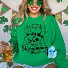 Load image into Gallery viewer, Let The Shenanigans Begin Skull St. Patrick&#39;s Day
