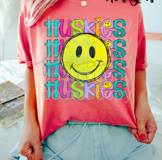 Bright Stacked Smile Customizable Shirt