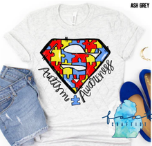 Load image into Gallery viewer, Autism Awareness Superhero Shirt
