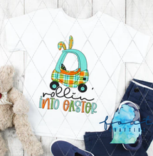 Load image into Gallery viewer, Rolling Into Easter Boy or Girl Shirt
