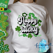 Load image into Gallery viewer, Happy Go Lucky Leopard St. Patrick&#39;s Day Shirt
