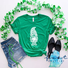 Load image into Gallery viewer, White Gnome St. Patrick&#39;s Day Shirt
