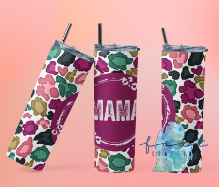 Mama Floral Tumbler