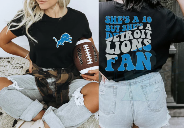 She's a 10 Detroit Lions Fan