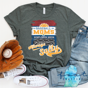 Salty Baseball Moms Shirt