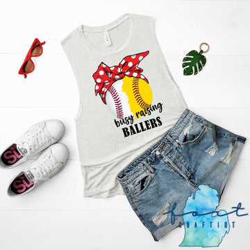 Busy Raising Ballers Baseball/Softball Shirt